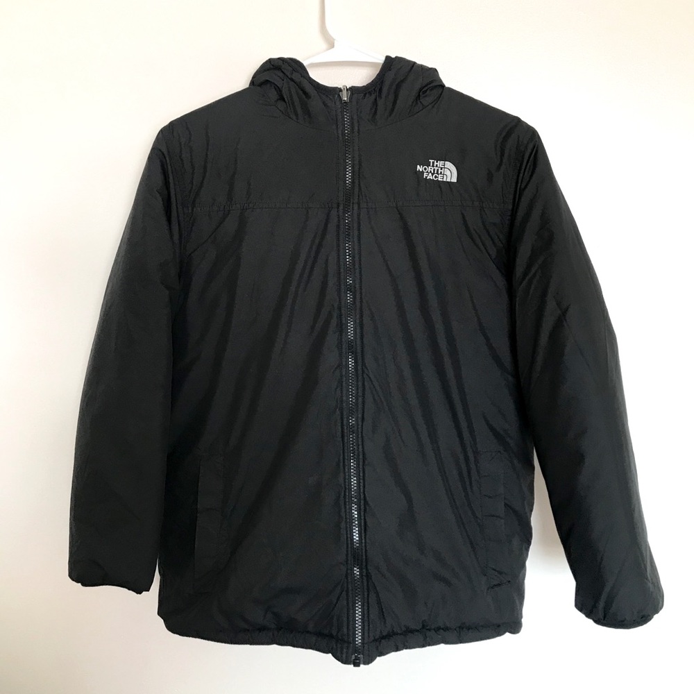 Women’s Black Reversible North Face Coat with Hood
